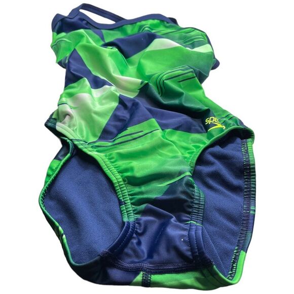 Speedo FL Lane Game Flyback Blue Green 421 Competitive XS 30 NWT Pro LT - Picture 6 of 16